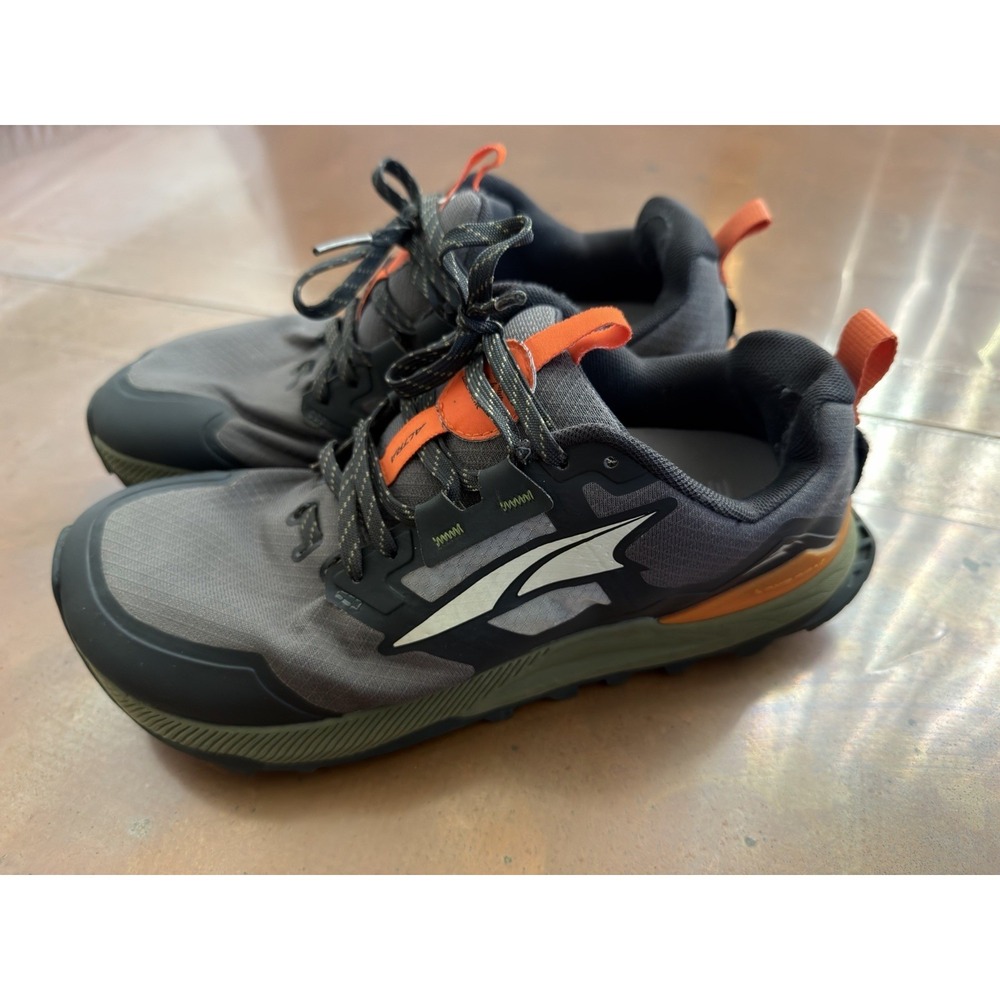 Altra Lone Peak 7 Trail Running Shoes Men's US 7.5 Gray Orange Hiking